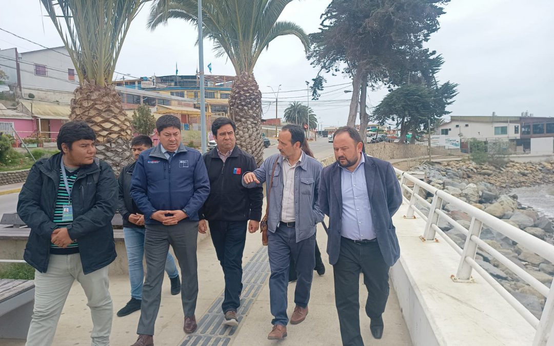 Dirección de Obras Portuarias realizó entrega de terreno de Caleta Puerto Oscuro y finalizó con visita a comunidad de Los Vilos