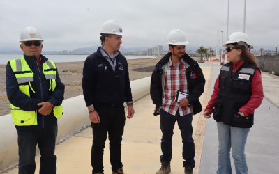 Obras de reposición de la Costanera de Coquimbo presentan un 55% de avance