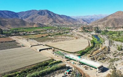 Obras en Puente Marquesa llevan 32% de avance: 15 mil millones de inversión para un nuevo puente en Vicuña