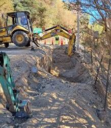 Dirección de Vialidad del MOP inicia arreglos de socavón en Montegrande