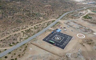 MOP consolida red de emergencia aérea con nuevo  Punto de Posada para Helicópteros en Chungungo