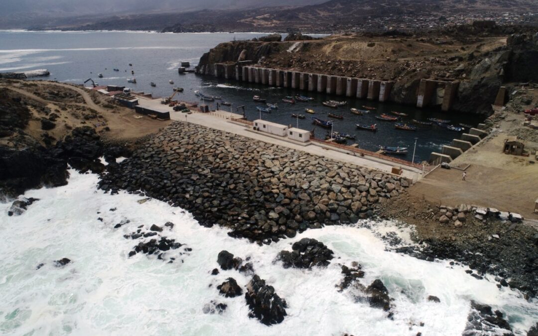 MOP finaliza proyecto de enrocado de protección costera en Caleta Chungungo