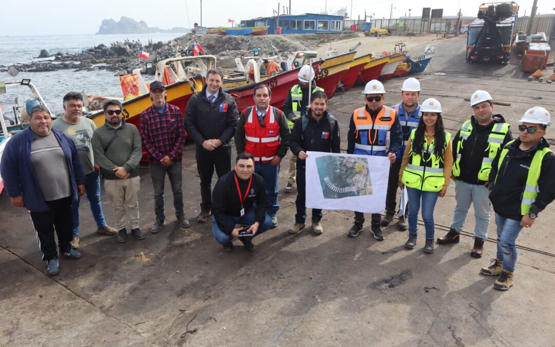 MOP da inicio a obras de mejoramiento en caleta Las Conchas con entrega de terreno a empresa ejecutora