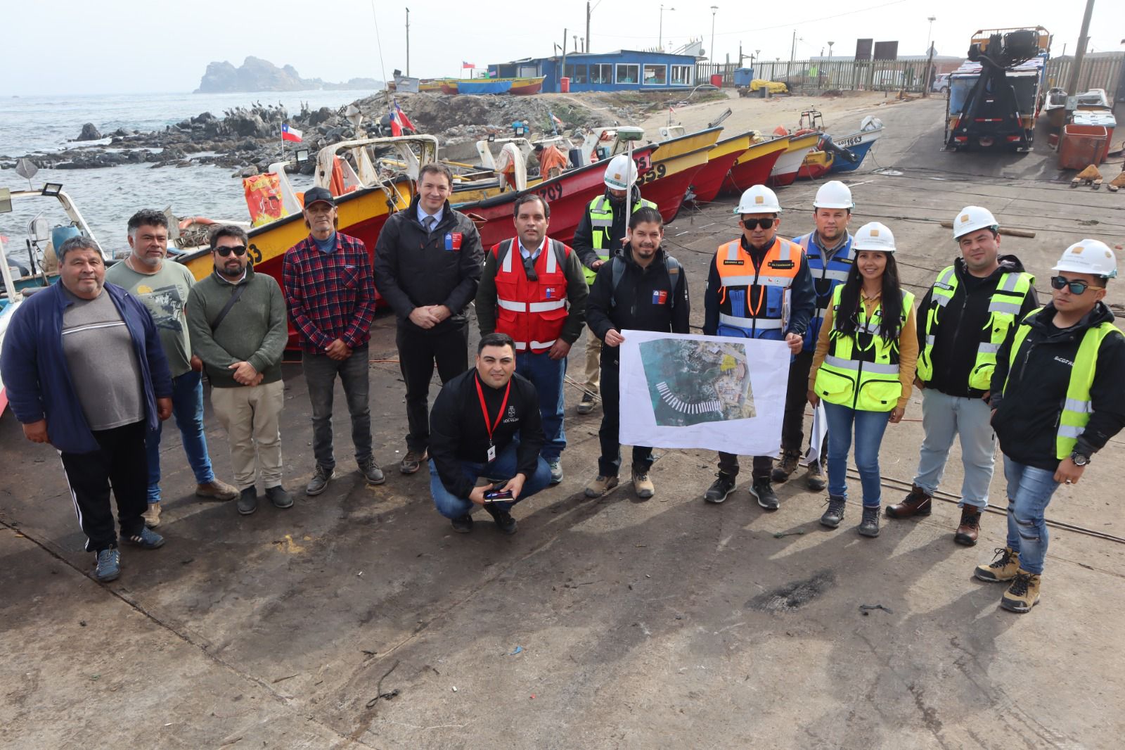 MOP da inicio a obras de mejoramiento en caleta Las Conchas con entrega de terreno a empresa ejecutora