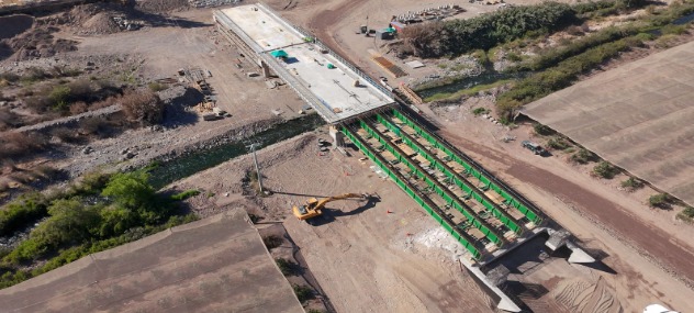 MOP alcanza un 52% de avance en la reposición del Puente Marquesa en Vicuña